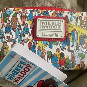 Loungefly Where's Waldo? Multicolor Zip Wallet